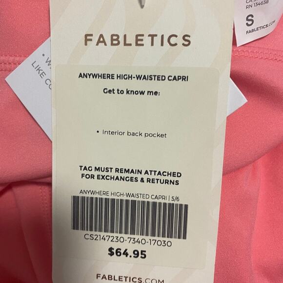 NEW Fabletics Pink Anywhere Leggings Size Small - Picture 4 of 5